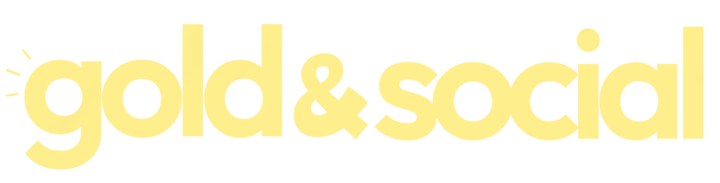 gold and social company logo