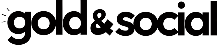 gold and social company logo